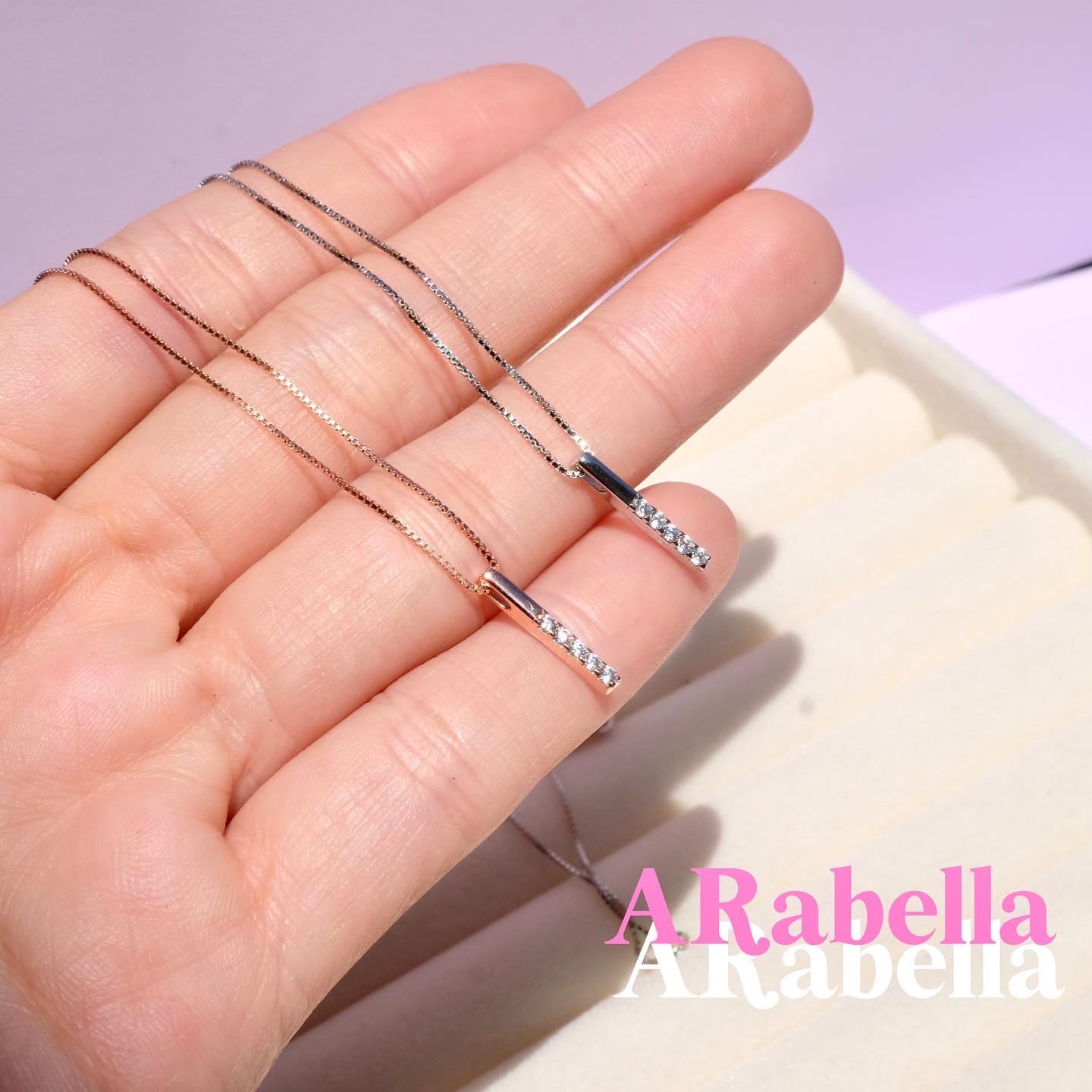 สร้อยคอรุ่นArabella -ส่งฟรี(เงินแท้92.5%) 