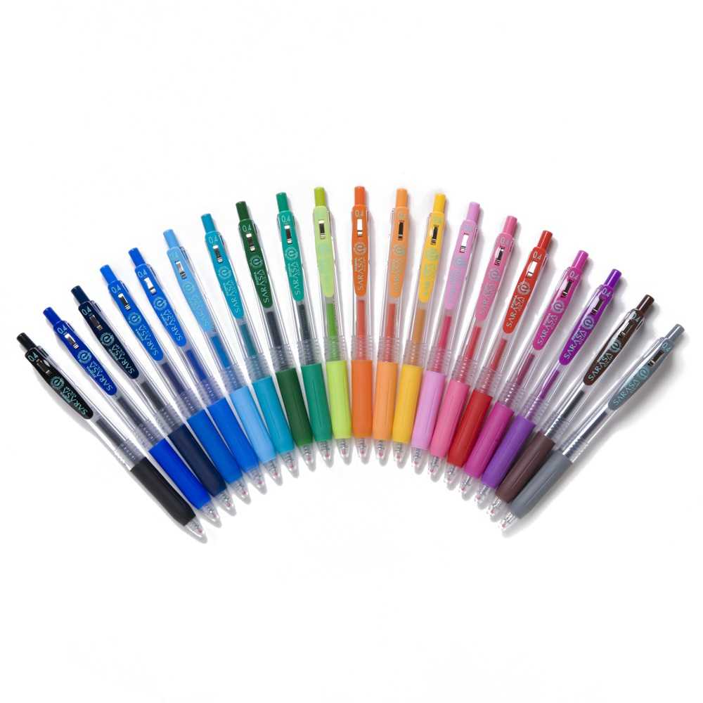 ปากกาหมึกเจลหลากสีสัน Zebra Sarasa Clip 0.5 mm.