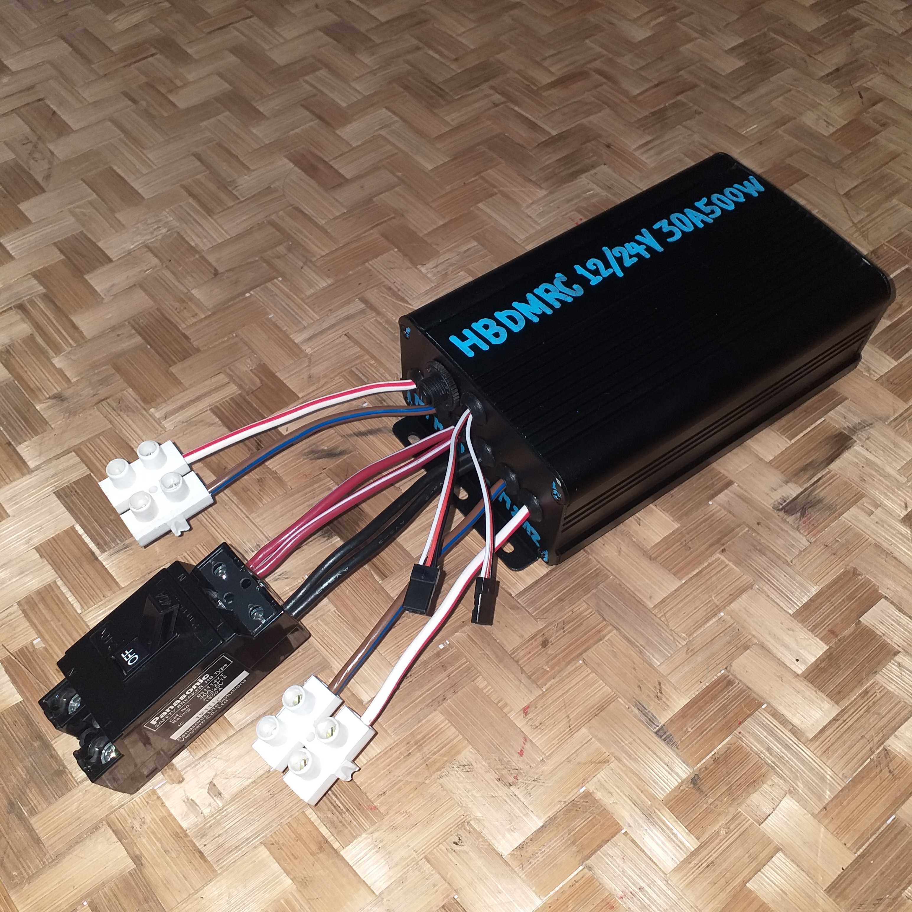 #HB15-00240# คุม มอเตอร์250W+250W ด้วย วิทยุบังคับ HBDMRC
