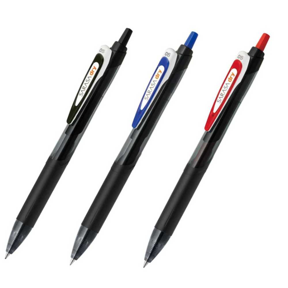 ปากกาหมึกเจลแห้งไว  Zebra Sarasa Dry 0.5 mm. เหมาะสำหรับผู้ที่เขียนมือซ้าย