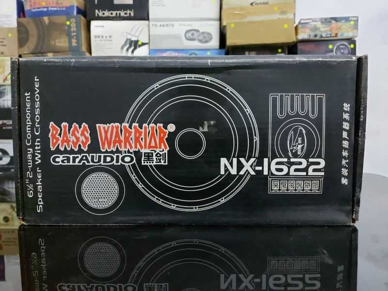 ลำโพงแยกชิ้น2ทาง6.5นิ้วBass warrior NX-1622คอมโพเน้นท์SQเสียงสดเบสเด่นกลางแหลมชัดได้อรรถรส