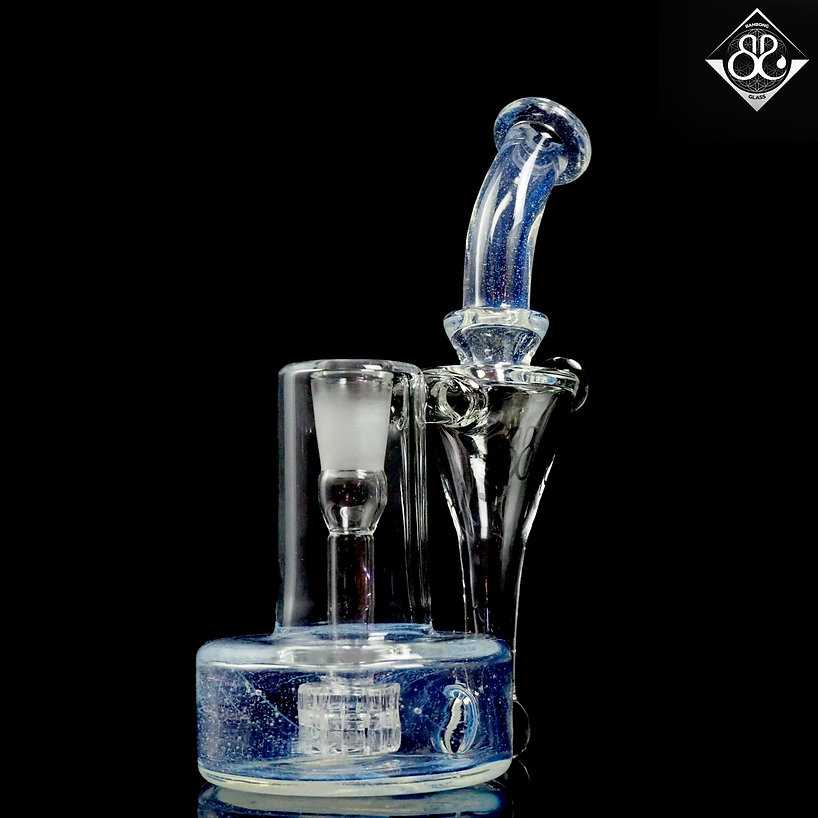Secret White 8inches RBR Recyler Rig with Opal
