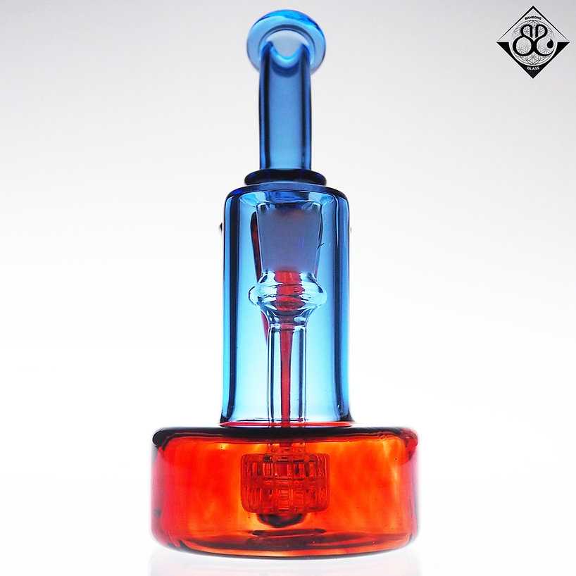 Pomegranate 8inches SUPERMAN RBR Recyler Rig with Opal