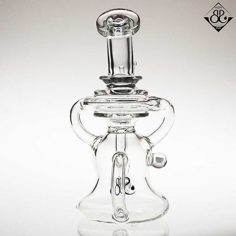 8.5INCHES Clear Recycler Rig with Opal
