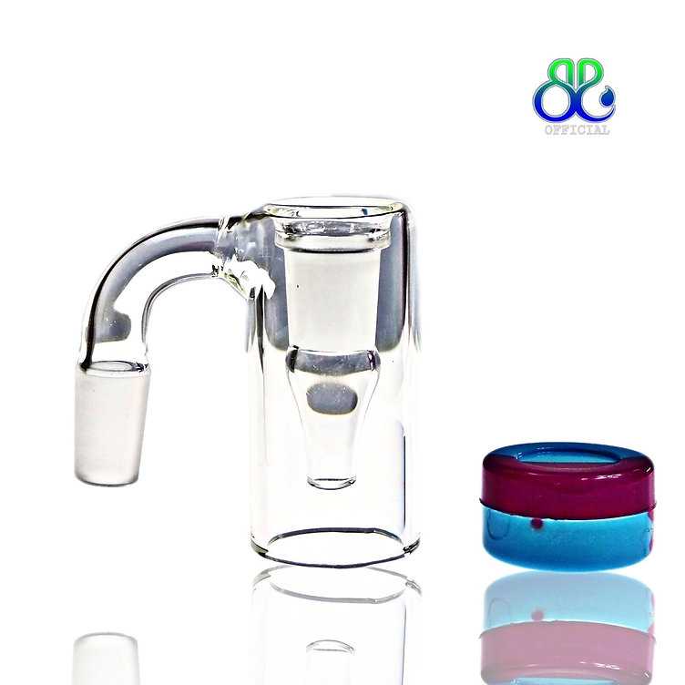 14mm Joint Glass Ash Catcher 90 Degree Silicone Container Ice Catcher