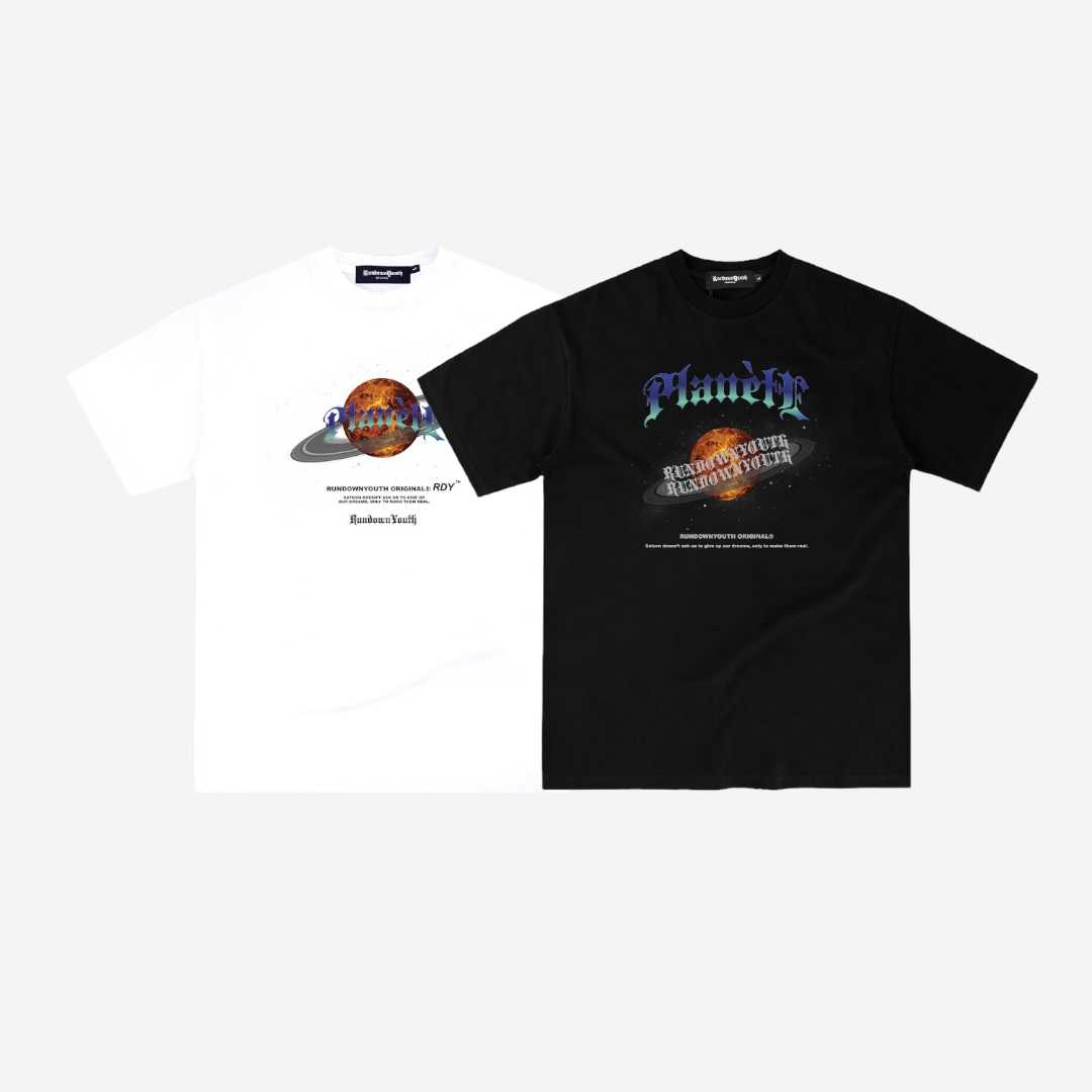 'PLANÈTE' T-Shirt (White / Black)