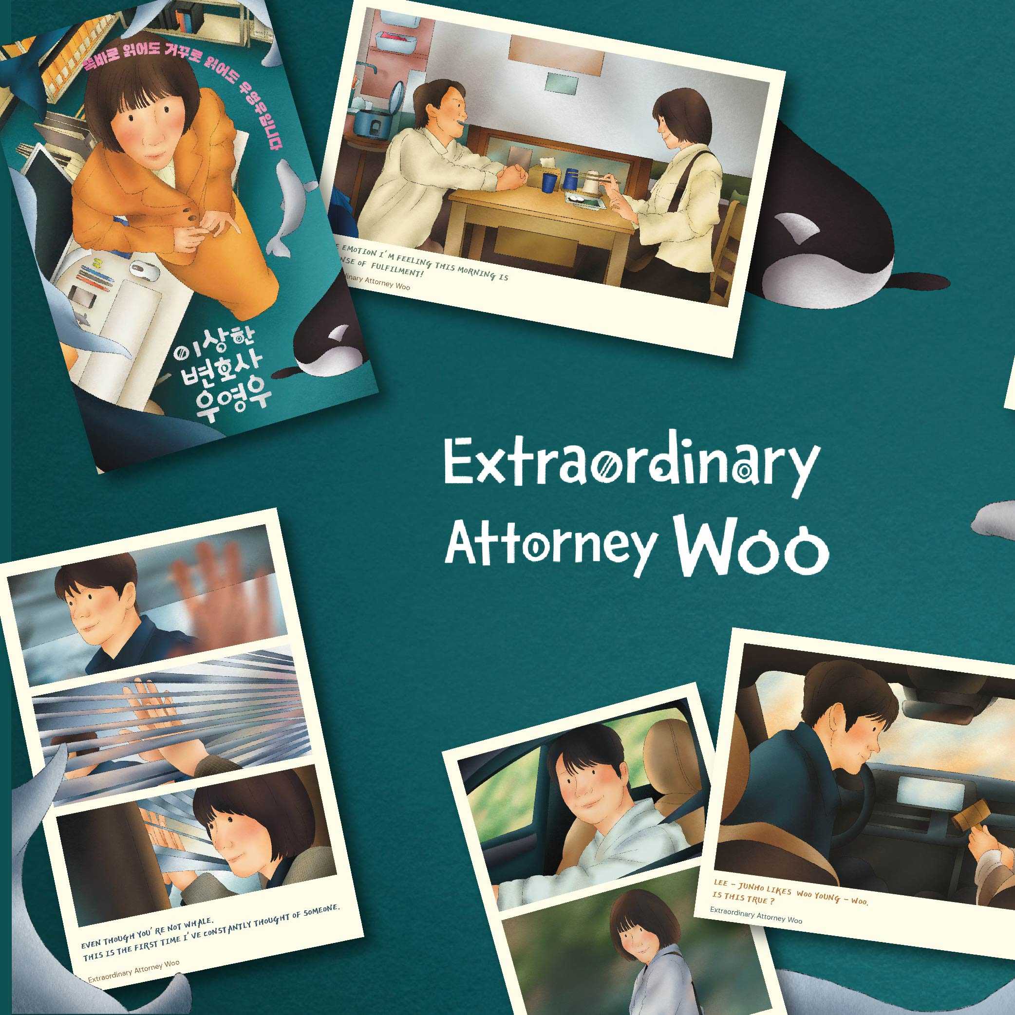 Extraordinary attorney woo Postcard 🐋