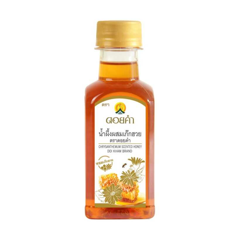 ดอยคำ น้ำผึ้งผสมเก๊กฮวย 230g. (CHRYSANTHEMUM SCENTED HONEY)