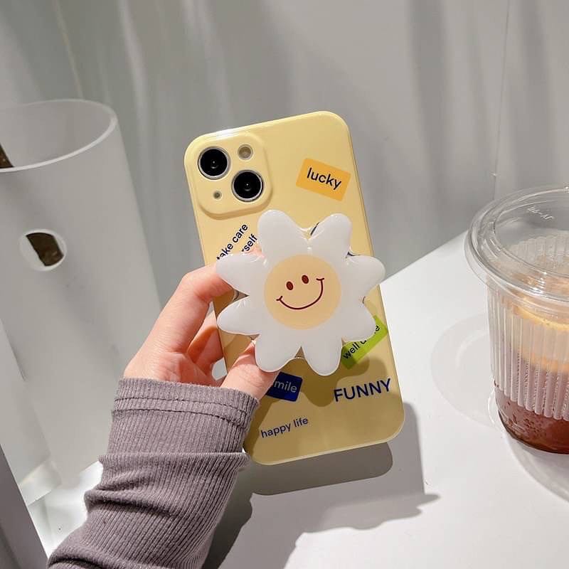 สอบถามก่อนกดสั่ง เคสยิ้ม เคสเดซี่ เคสสีเหลือง เคสไอโฟน เคสiPhone เคส+holder griptok ไอริง