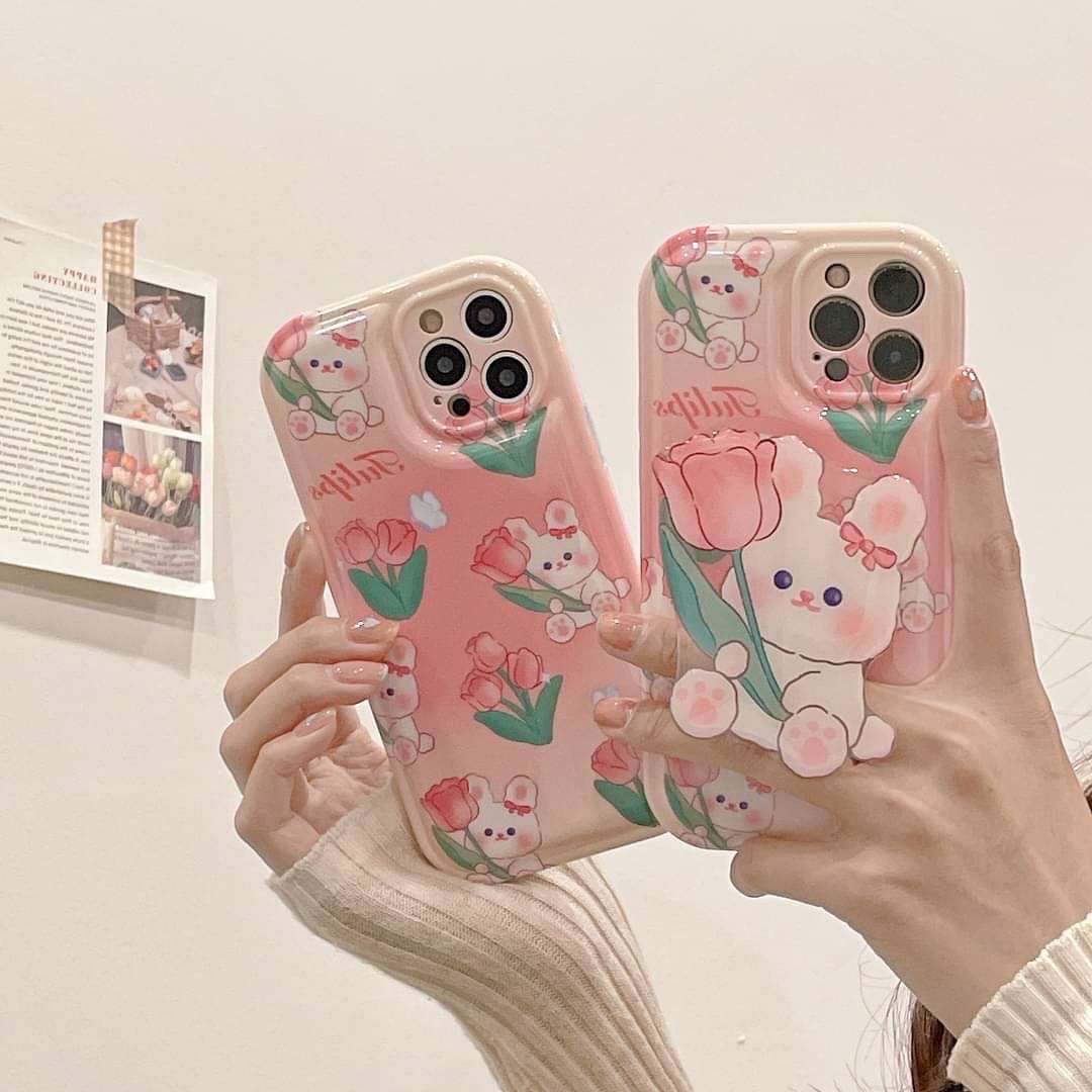 สอบถามก่อนกดสั่ง เคสกระต่าย เคสทิวลิป เคสดอกไม้ เคสนูน เคสไอโฟน เคสiPhone เคส+holder griptok ไอริง