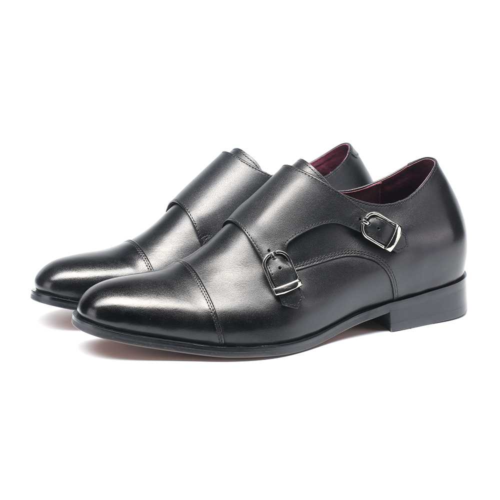 NEW! Classic Double Monk Shoes - Caviar Black