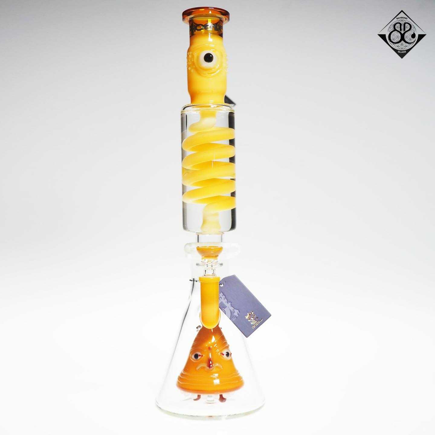 17.2inches Orange Freezable Coil stemless Beaker