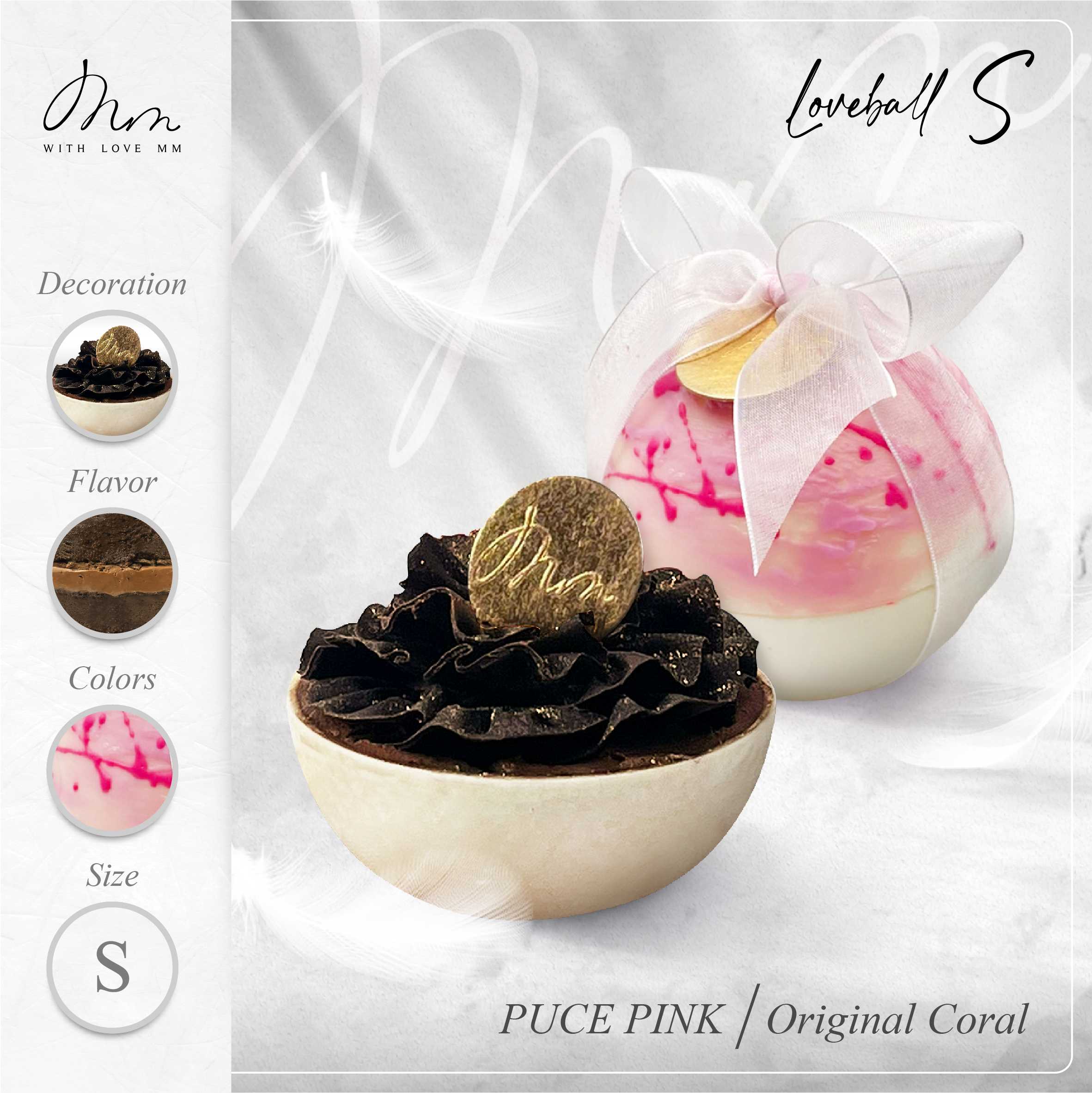 PUCE PINK - Loveball S - Original Coral