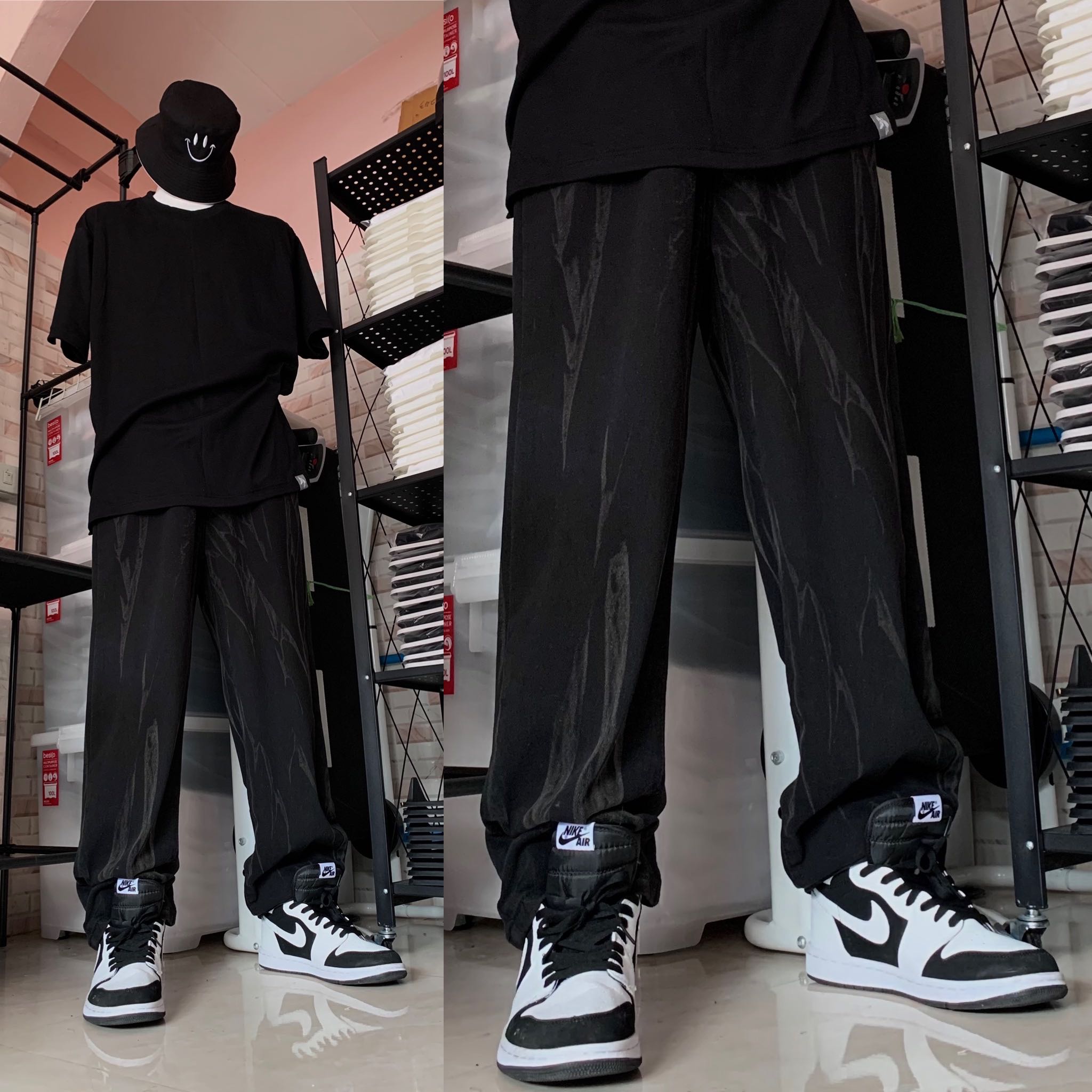 กางเกงยีนส์แต่งฟอก