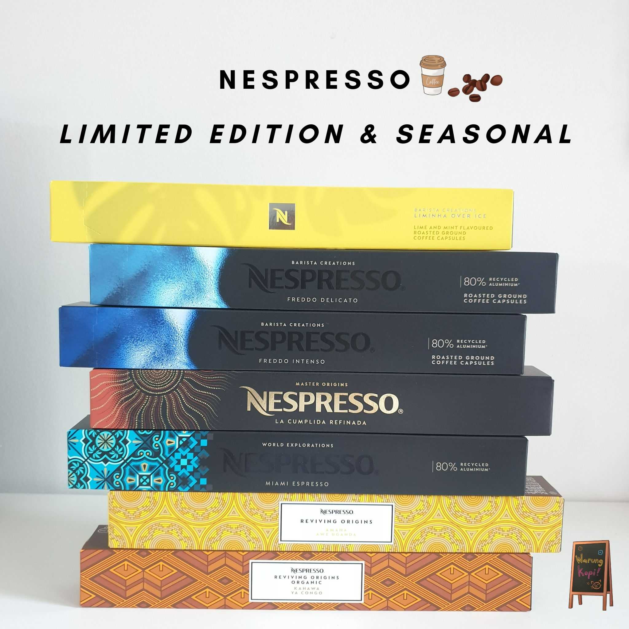 🍁พร้อมส่ง🍁 แคปซูลกาแฟ เนสเพรสโซ่  Capsules Nespresso ของแท้ 💯Nespresso Limited & SEASONAL