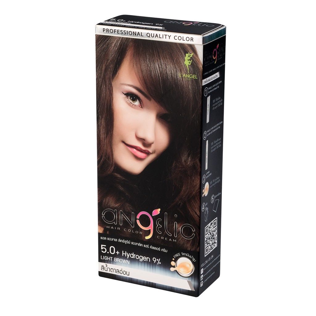 [สินค้าตัวอย่าง ห้ามกดซื้อ] L'ANGEL Angelic Hair Color Cream น้ำยาย้อมผม  เบอร์ 5.0 ANG-029