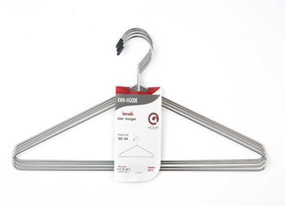 Kowa homeware Dress Hanger ไม้แขวนชุด/เสื้อ KWH- HG006 จำนวน 12 ชิ้น /แพค ไม้แขวนเสื้อสแตนเลสคุณภาพ