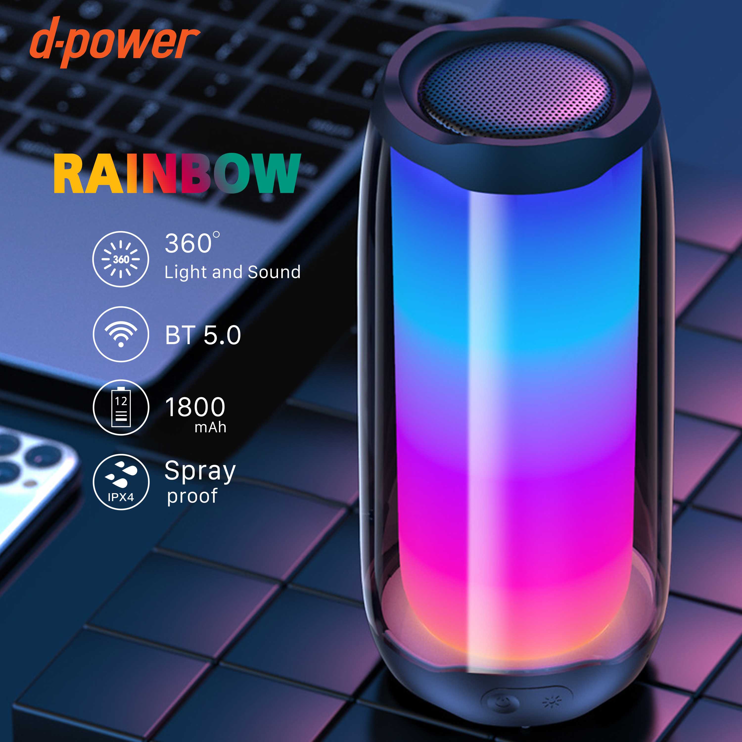 ลำโพง Bluetooth รุ่น Rainbow