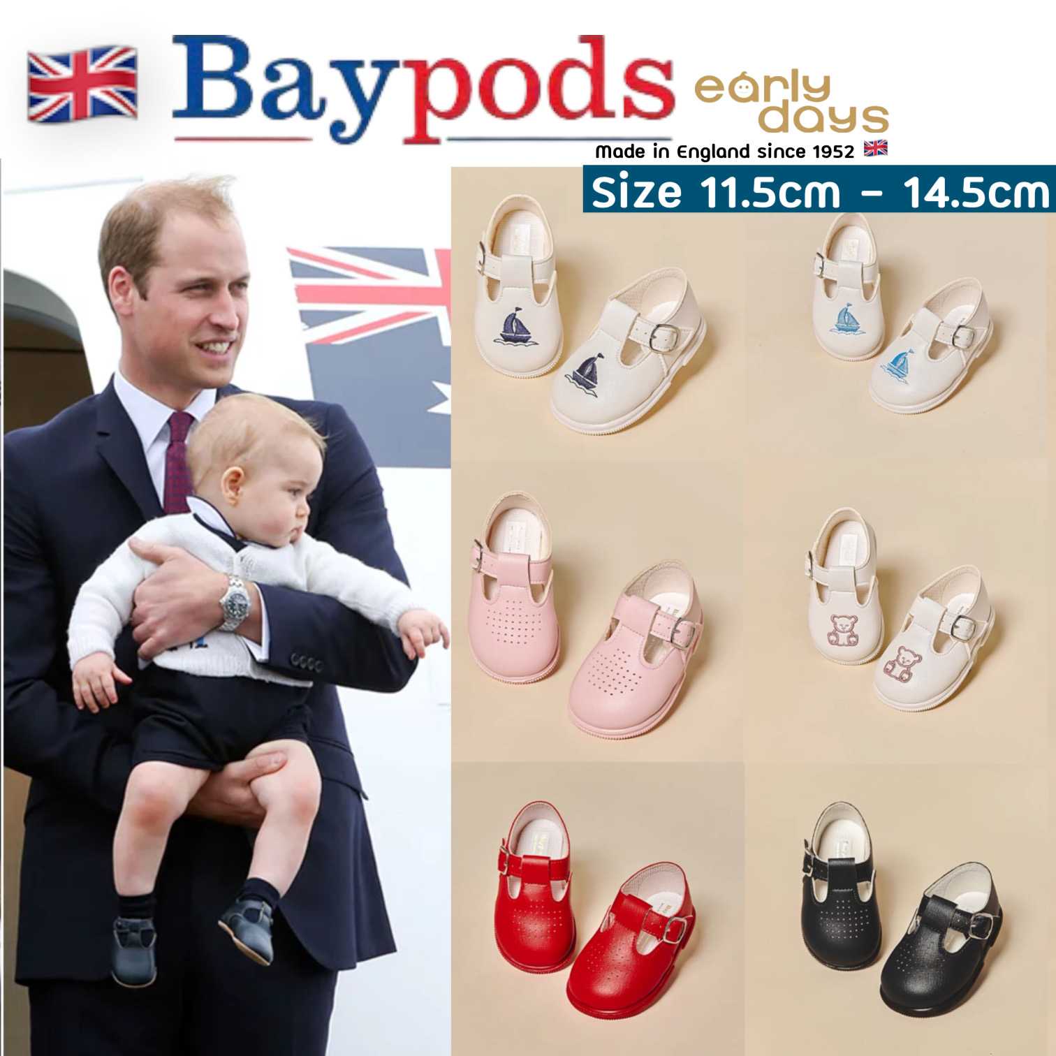 Preorder 12-18 วัน - Earlydays Baypods (Size11.5cm-14.5cm) /D0013