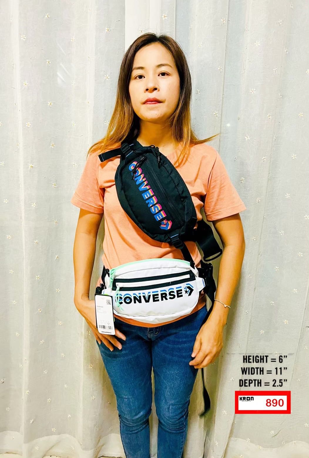 กระเป๋าคาดอกคาดเอว CONVERSE TRANSITION SLING LARGE LOGO WAIST BAG
