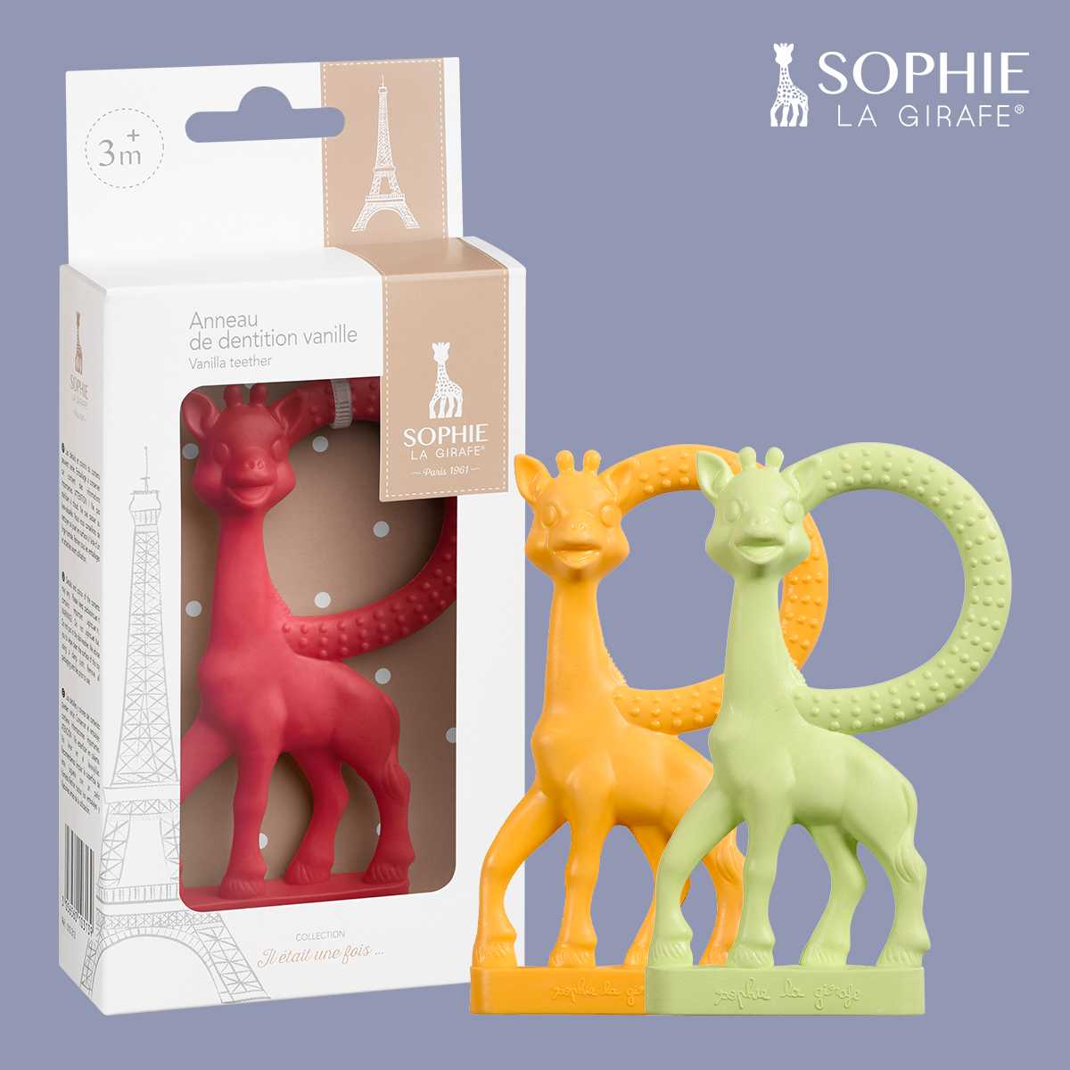 แพ็คสีขาว สินค้าใหม่ - ยางกัดโซฟีกลิ่นวนิลา แบรนด์ Sophie La Girafe