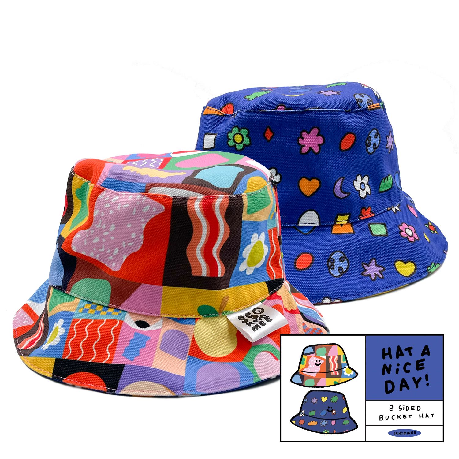 2sided bucket hat - shape shape
