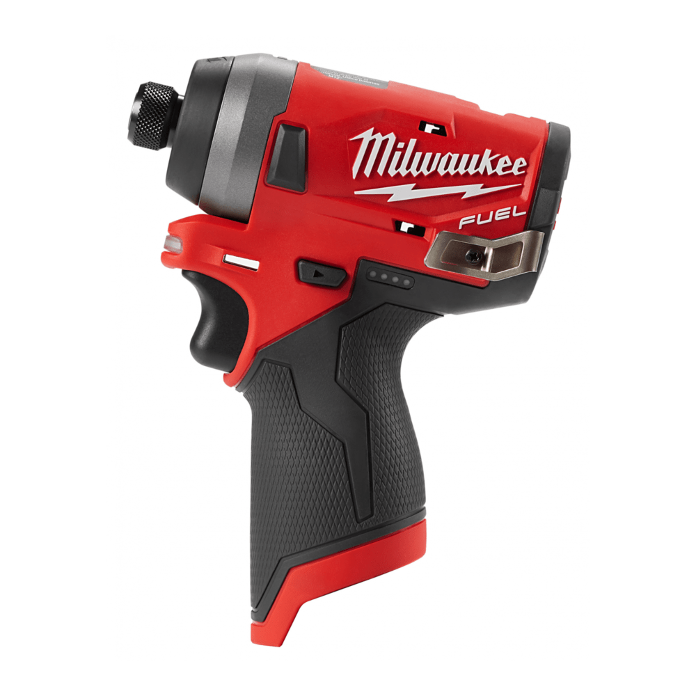 MILWAUKEE ไขควงกระแทกไร้สาย 12 โวลท์ รุ่น M12 FID-0 พร้อมแบตเตอรี่ ขนาด 4.0Ah และแท่นชาร์จ