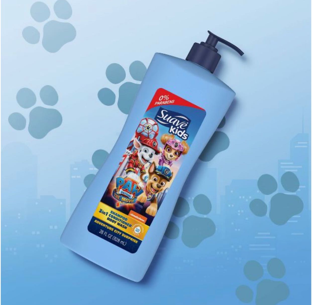 3 in 1  shampoo / conditioning / baby wash  Suave kid Fresh paw patrol สำหรับเด็ก จากUSA 
