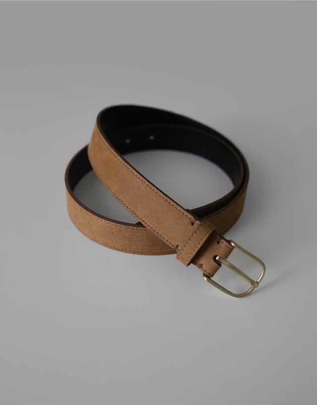 (พร้อมส่ง) suede belt