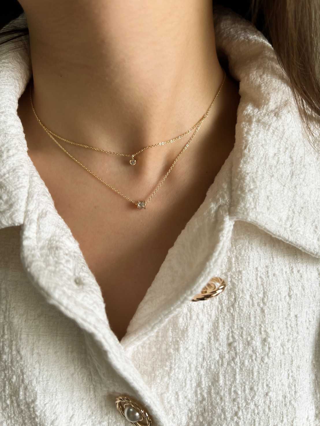 Sylvia Necklace (Silver/ Gold)