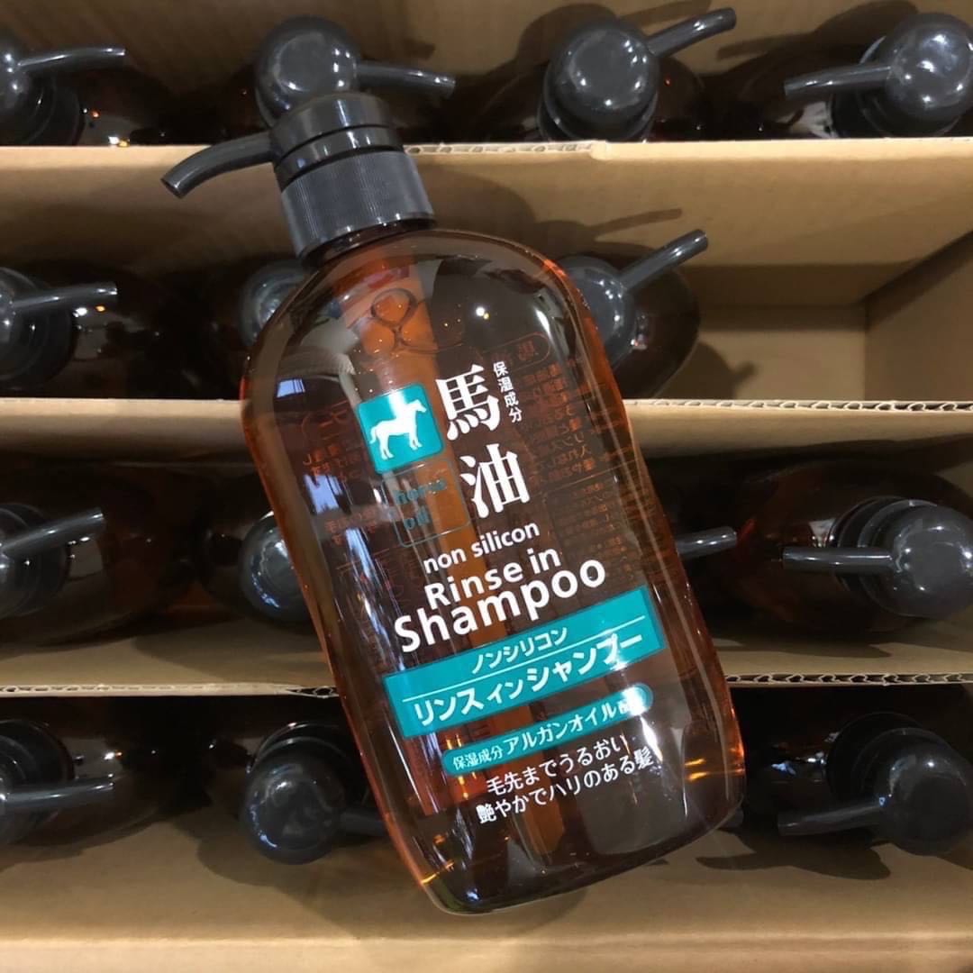 KUMANO Horse Oil Rinse In Shampoo แชมพูม้า ขนาด 600ml