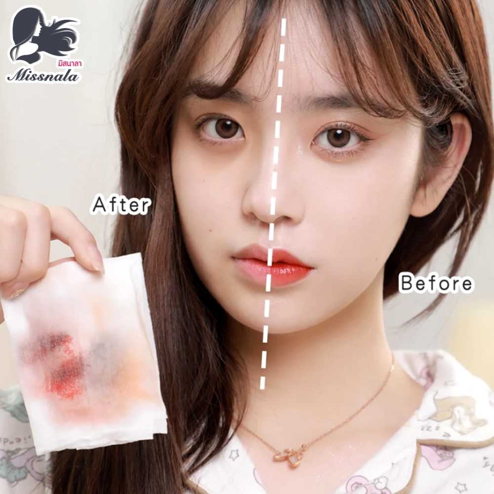 MISSNALA แผ่นเช็ดทำความสะอาดเครื่องสำอาง 3 กลิ่น