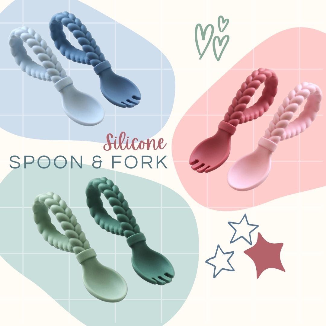 Silicone Spoon and Fork 🍴 แบรนด์ Itzy Ritzy