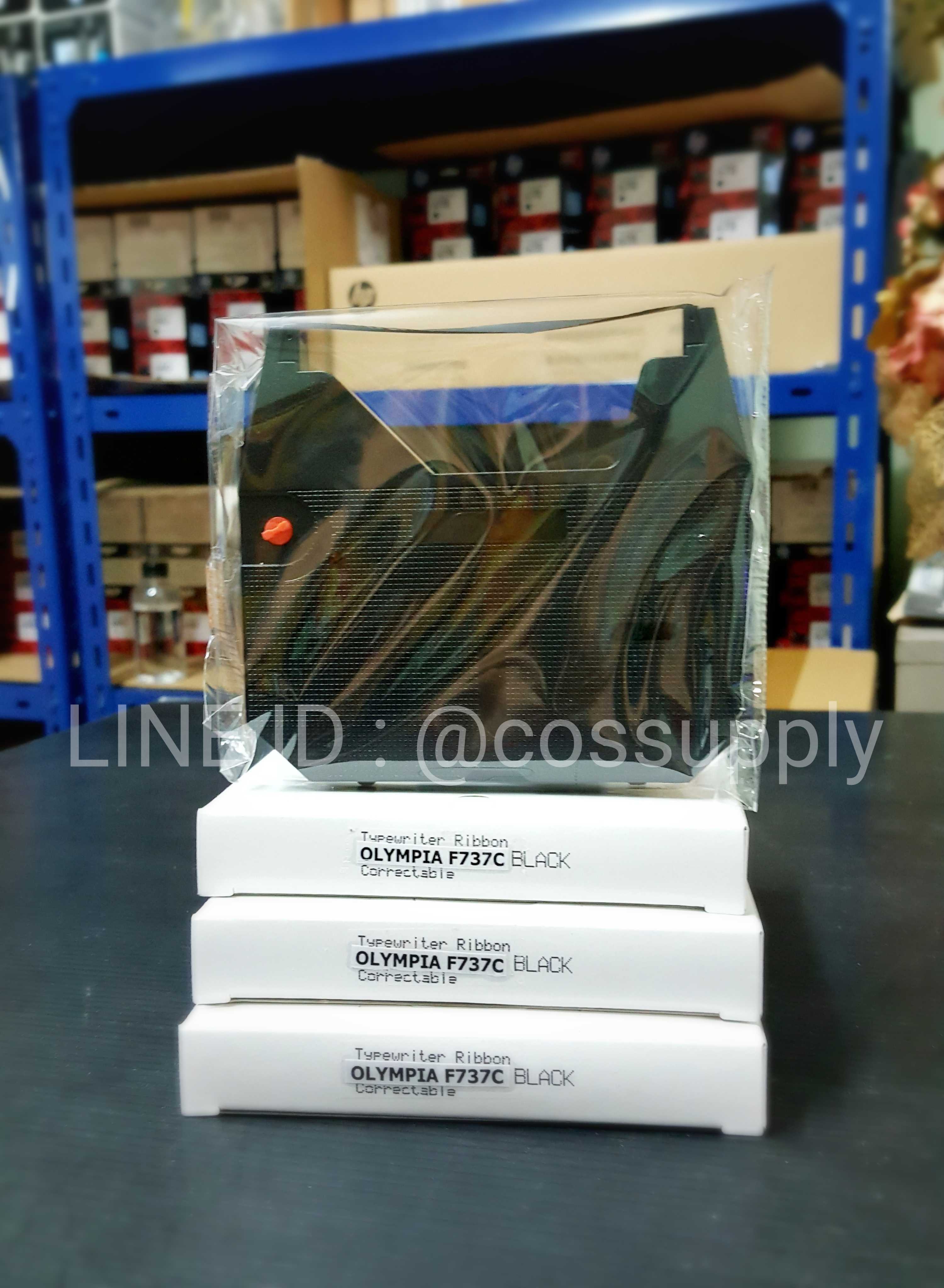 ผ้าหมึกเครื่องพิมพ์ดีดไฟฟ้า เทียบเท่า Olympia Ribbon CARRERA III SPLENDID BT F737C
