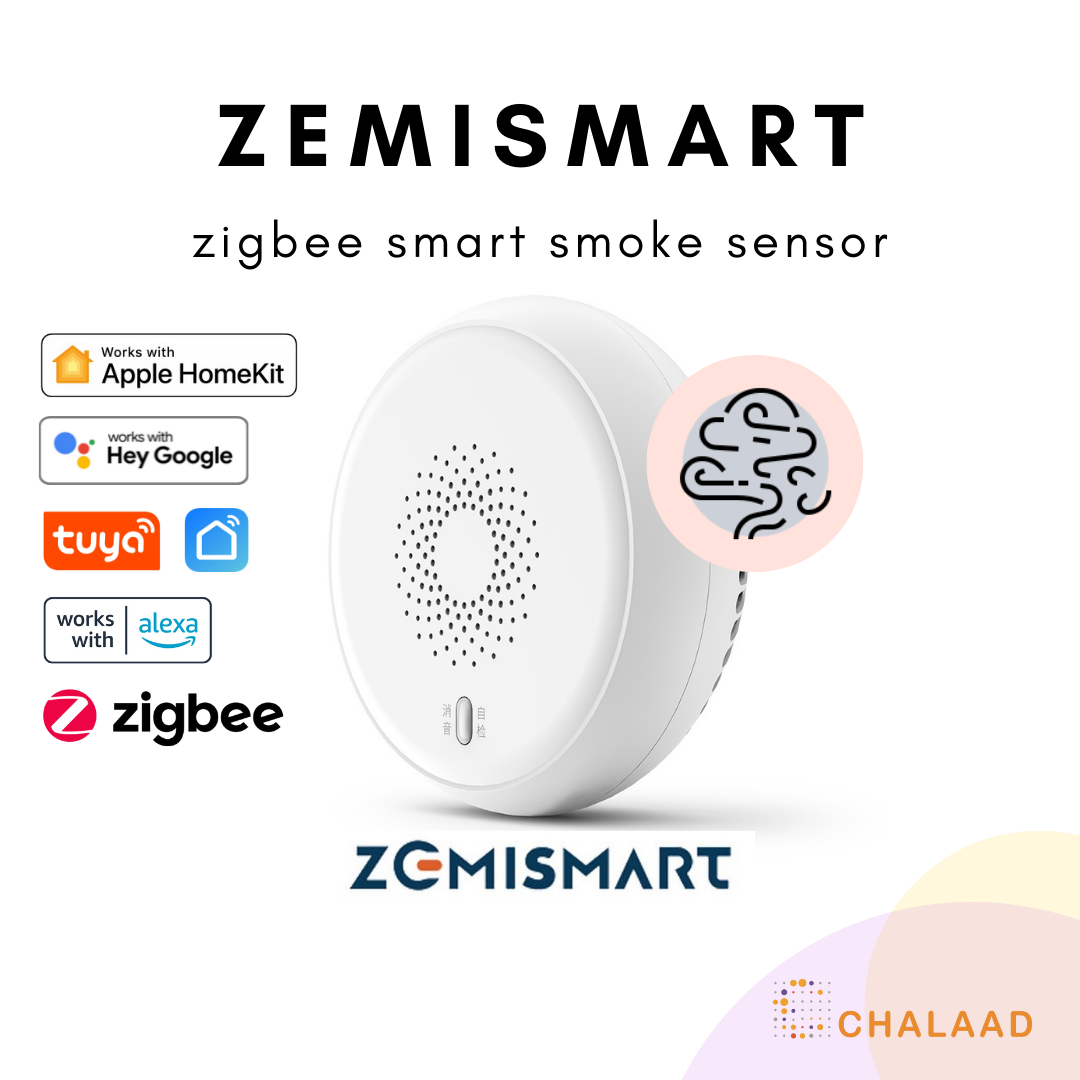 Zemismart Zigbee Smoke Sensor เซ็นเซอร์ตรวจจับควัน แจ้งเตือนผ่านมือถือ