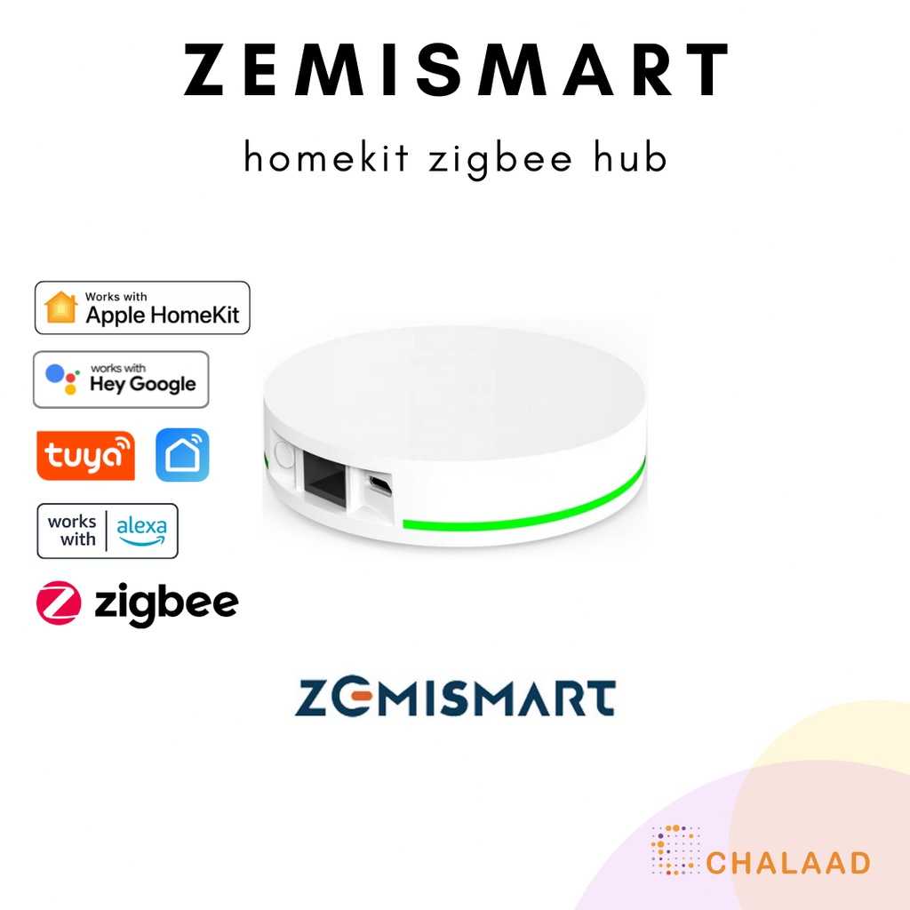 Zemismart HomeKit Zigbee Hub เกตเวย์เชื่อมต่ออุปกรณ์ Zigbee Tuya Smart Life