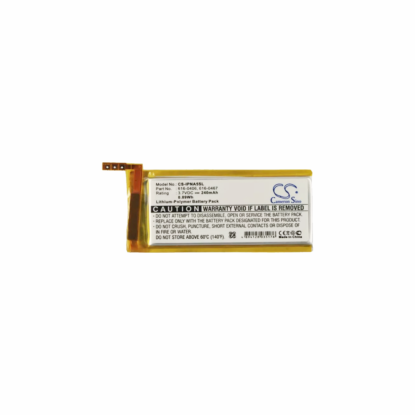 Battery Cameron Sino Li-Polymer  iPod Nano 5th Generation Model A1320