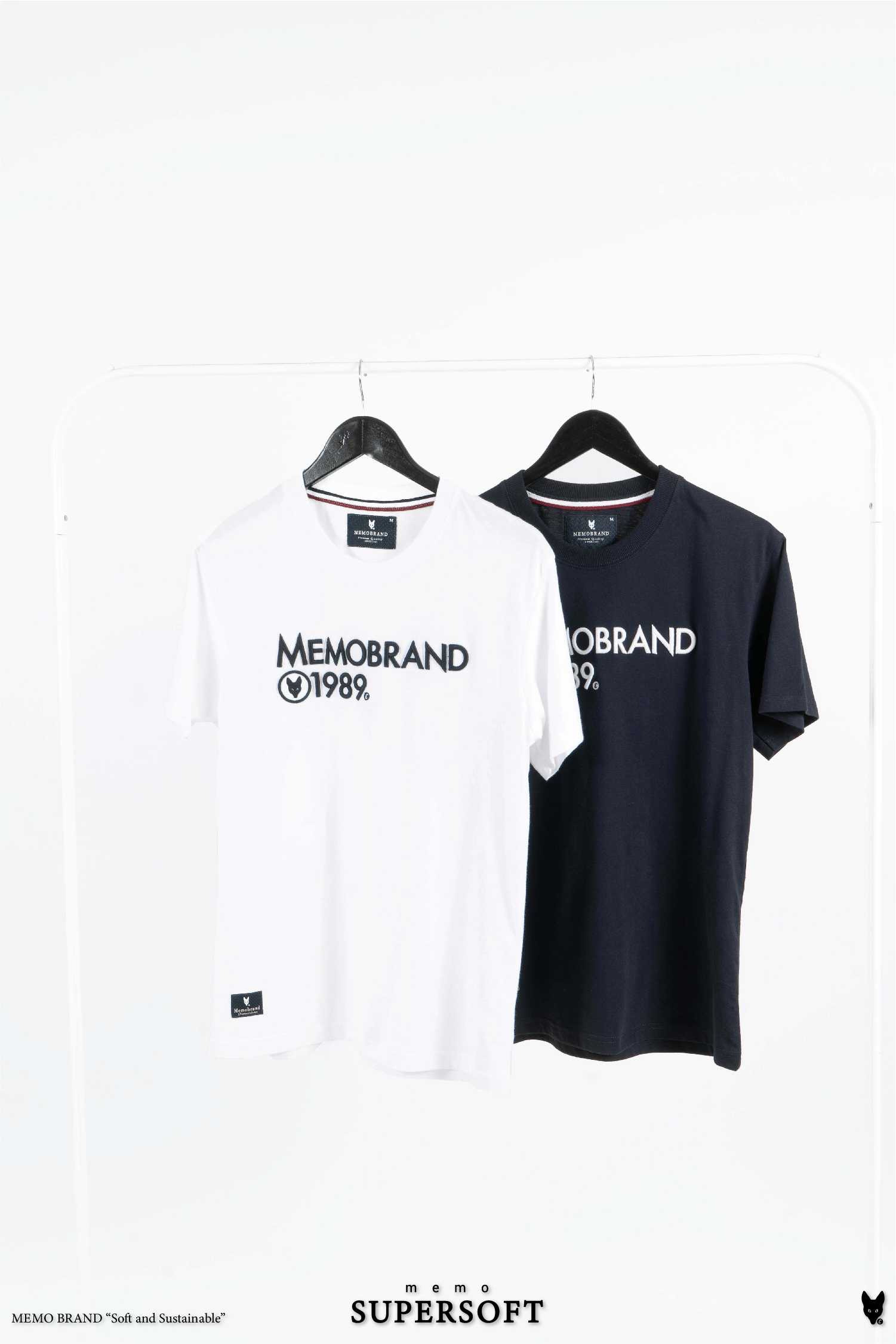 เสื้อยืด Memo Supersoft Premium งานปัก รุ่น Brand 3D สินค้าลิขสิทธิ์แท้