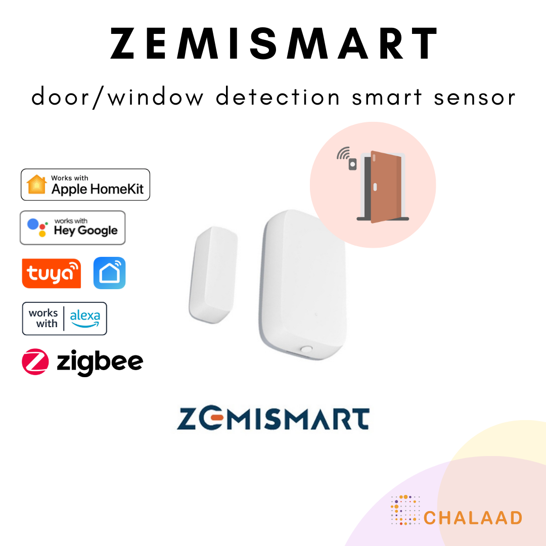 Zemismart Zigbee Door and Window Sensor เซ็นเซอร์เช็คสถานะประตูและหน้าต่าง รองรับ Apple HomeKit