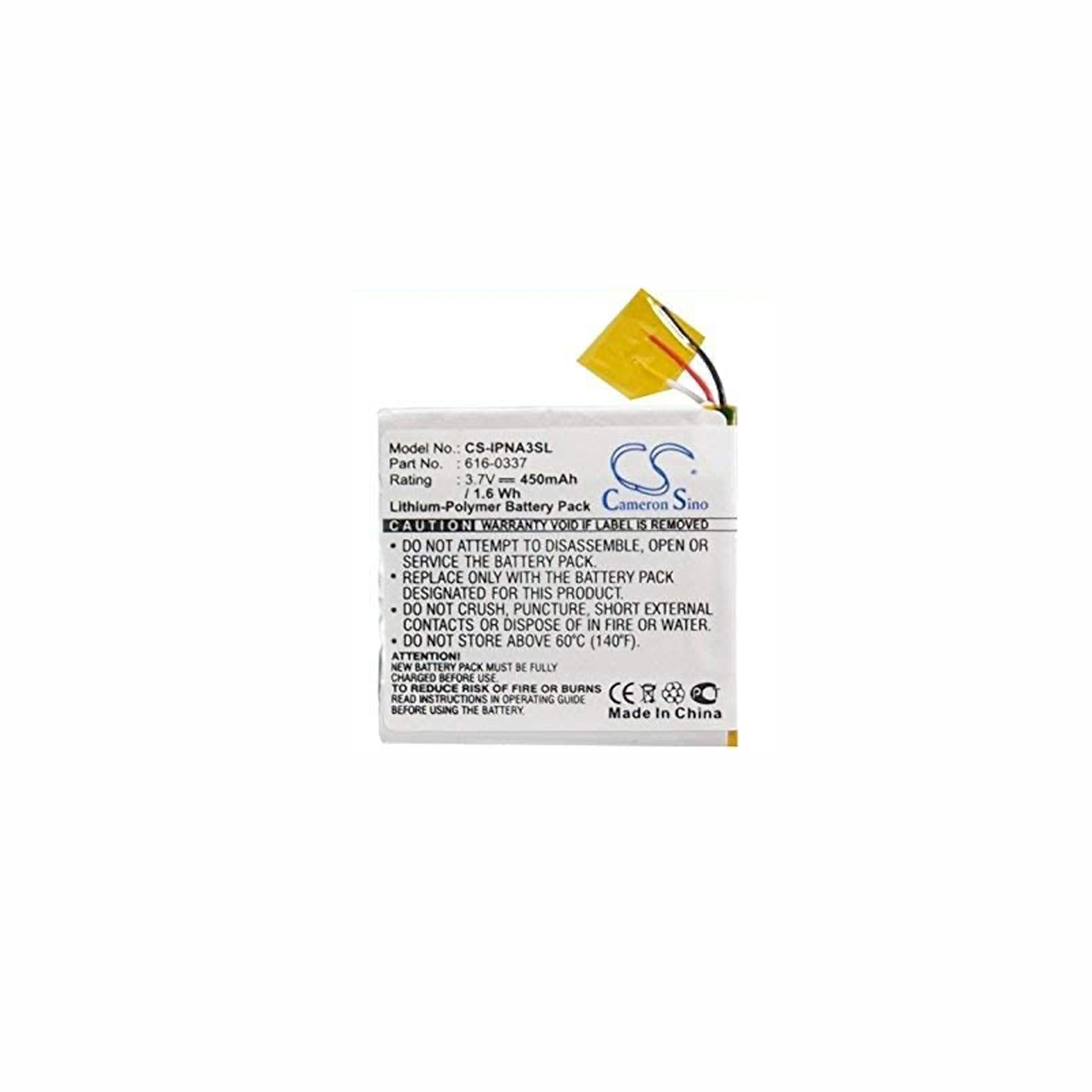 Battery Cameron Sino  iPod Nano 3rd Generation Model A1236