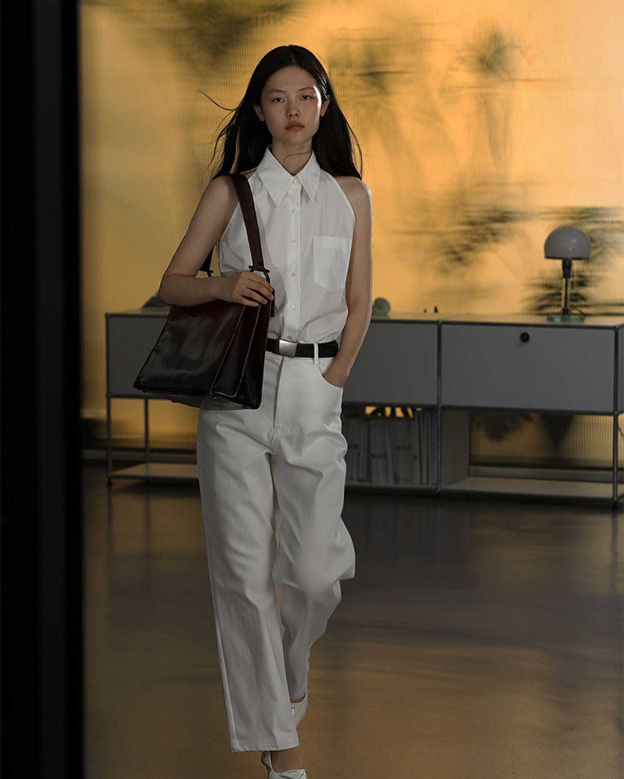 COMMON VALUE 2022 autumn new Japanese imported cotton white jeans straight casual pants