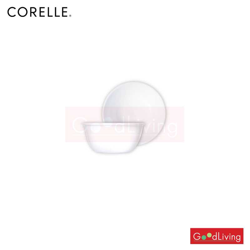 Corelle ชามอาหาร ขนาด 177 ml. 3.5 (9.5 cm.) สีขาว 2 ชิ้น /C-03-406-NLP-B2