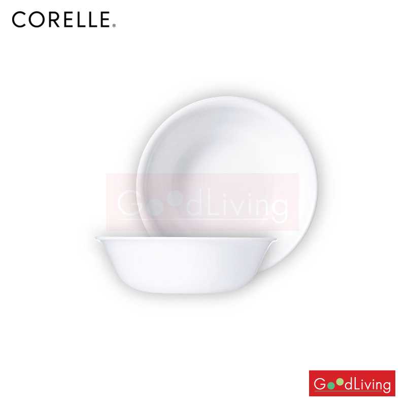 Corelle ถ้วยซุป/ซีเรียล ขนาด 500 ml. 6 (15.5 cm.) สีขาว 2 ชิ้น /C-03-418 N LP-2