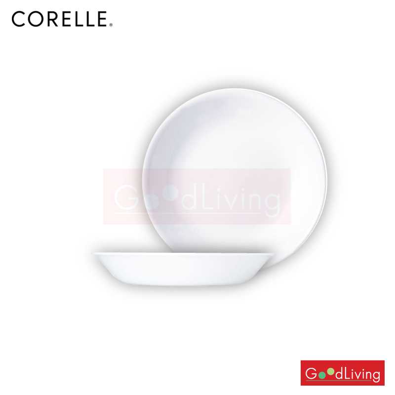 Corelle จานซุป ขนาด 8.5 (21 cm.) สีขาว 2 ชิ้น /C-03-420 N LP-2