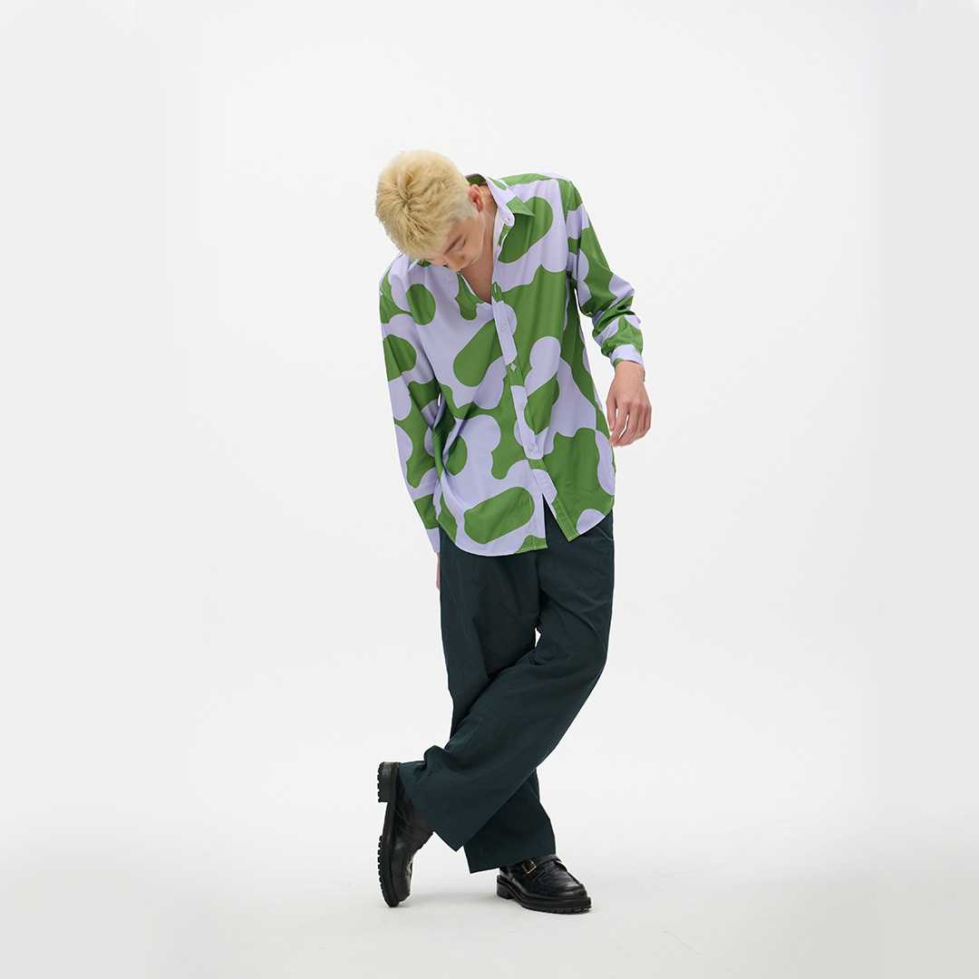 GRASS - Monogram Long Sleeve Shirt