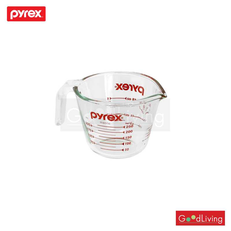 Pyrex ถ้วยตวงแก้ว รุ่น P-00-508-N ขนาด 250 Ml. (สีแดง)