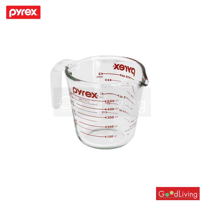 Pyrex ถ้วยตวงแก้ว รุ่น P-00-516-Nขนาด 0.5 L. (สีแดง)