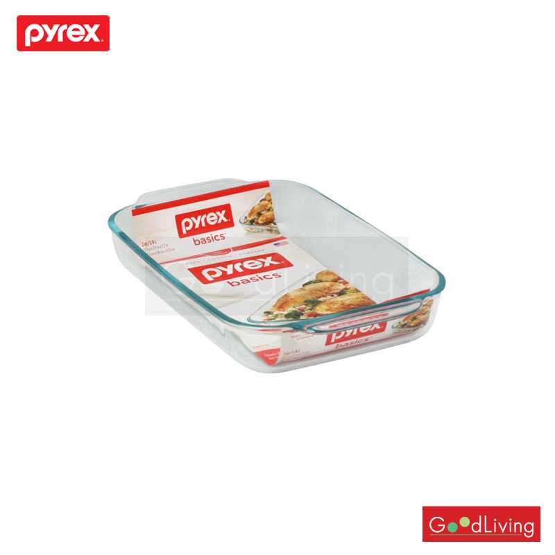 Pyrex ถาดอบแก้ว ขนาด 2qt/ 1.9L รุ่น P-00-1105396 (สีขาวใส)