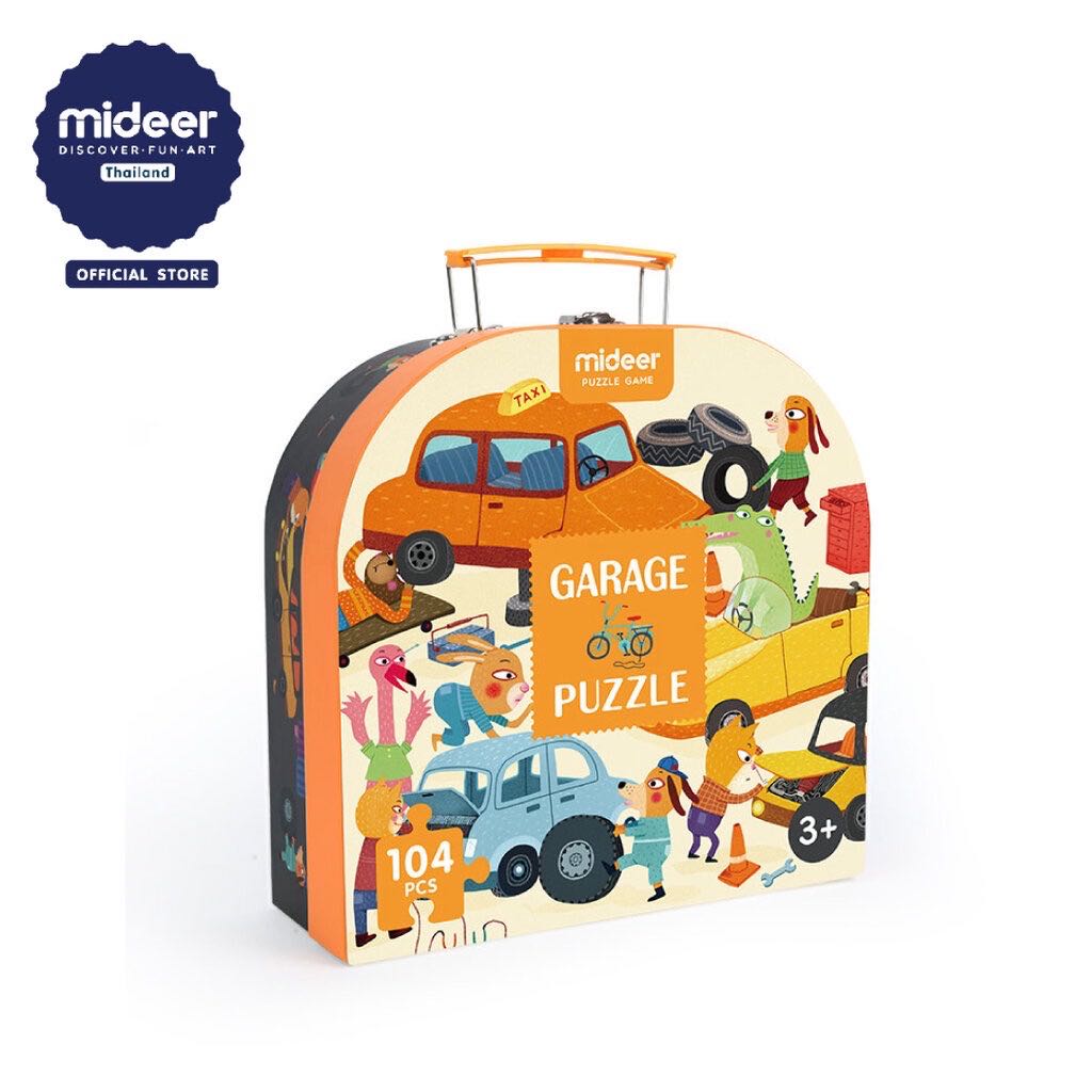 ￼Mideer - จิ๊กซอว์พร้อมกล่องใส่ ลายรถ-4