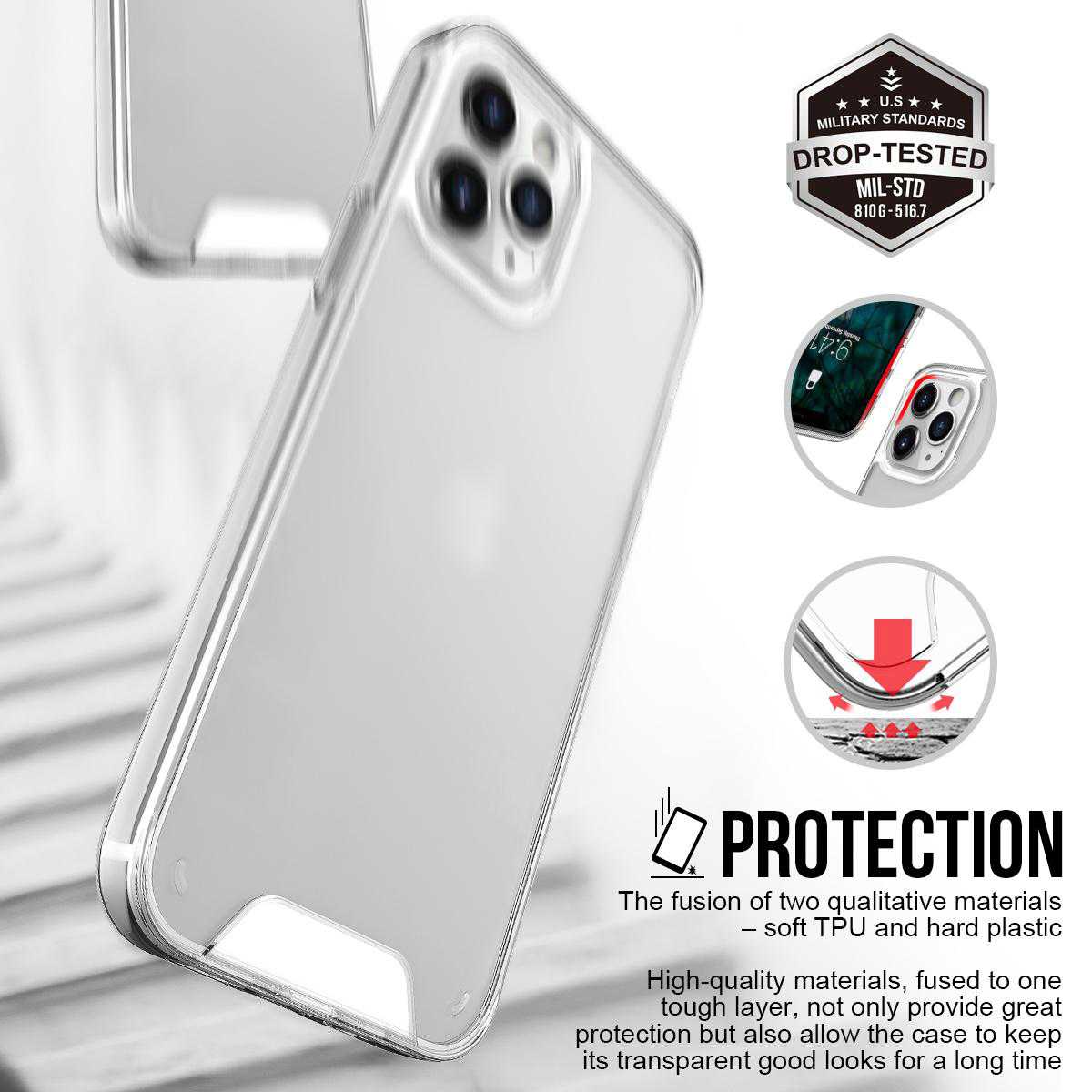 [ส่งฟรี] SPACE CASE เคสใสกันกระแทก for iPhone 14ProMax / 14Pro / 14Plus / iPhone14